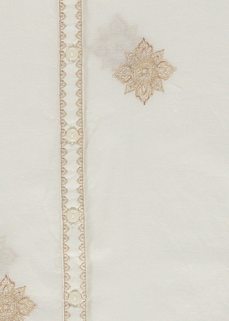 Chemise jaune en coton pour femme