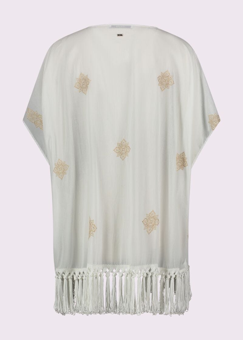 Blouse en coton avec broderies pour femme