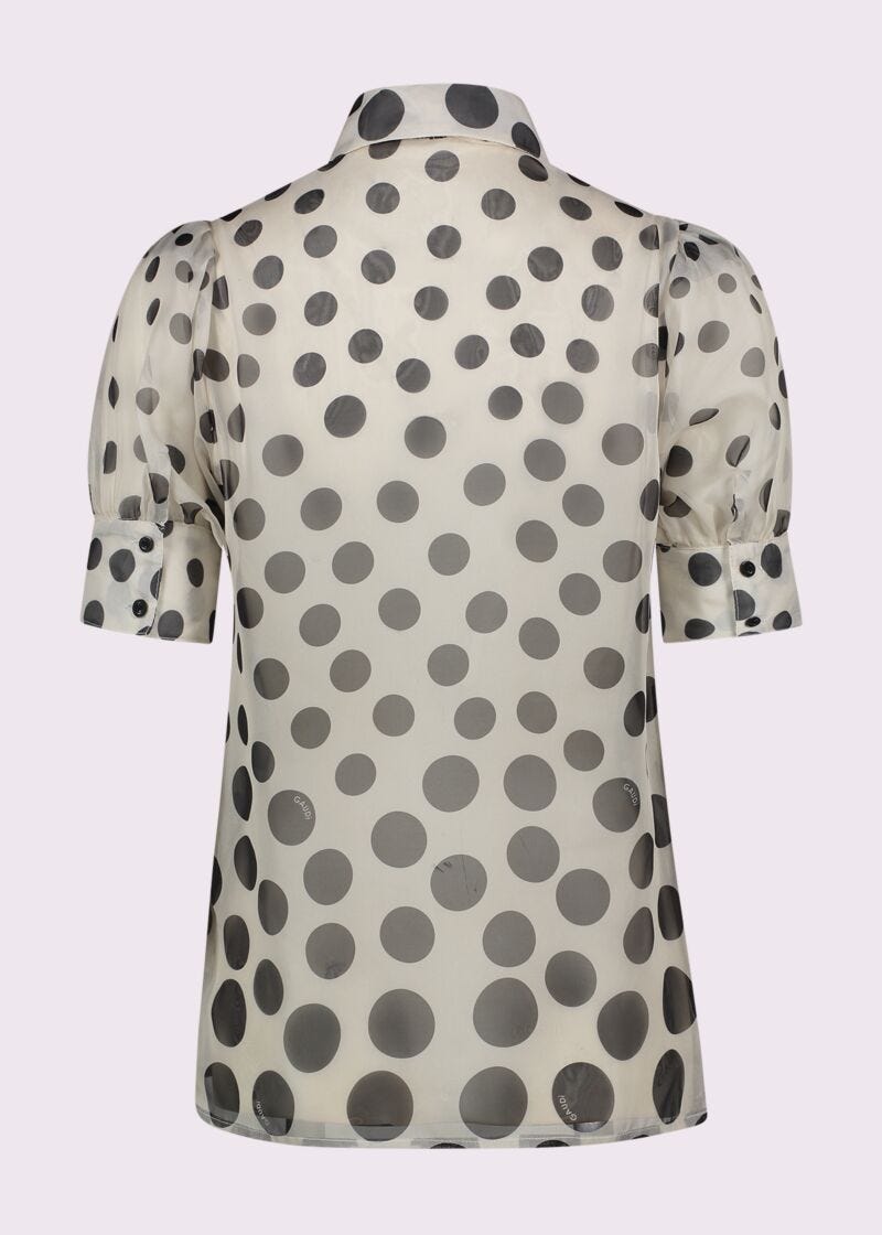 Women's printed chiffon shirt