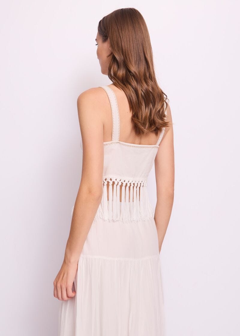 Women's white cotton top