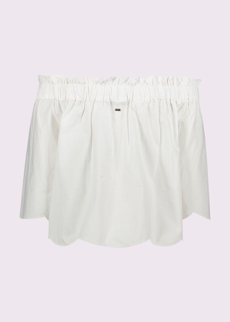Women's white cotton top