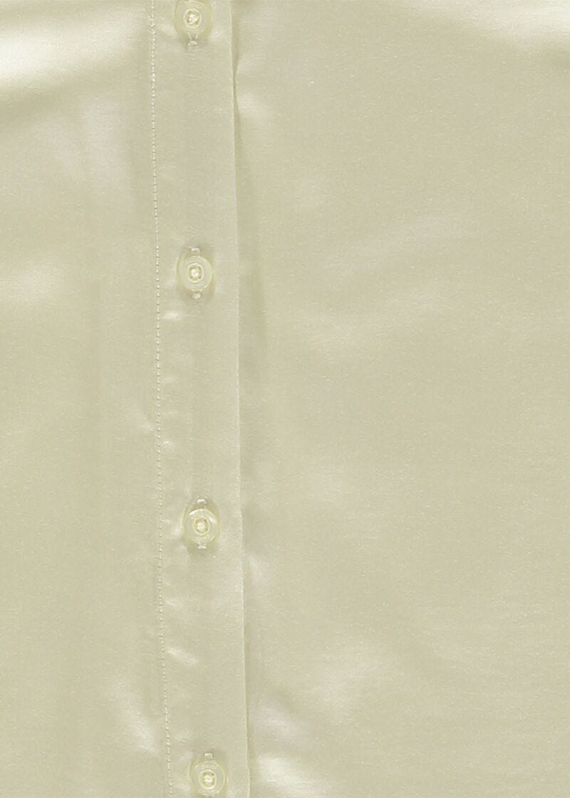 Chemise blanche en satin pour femme
