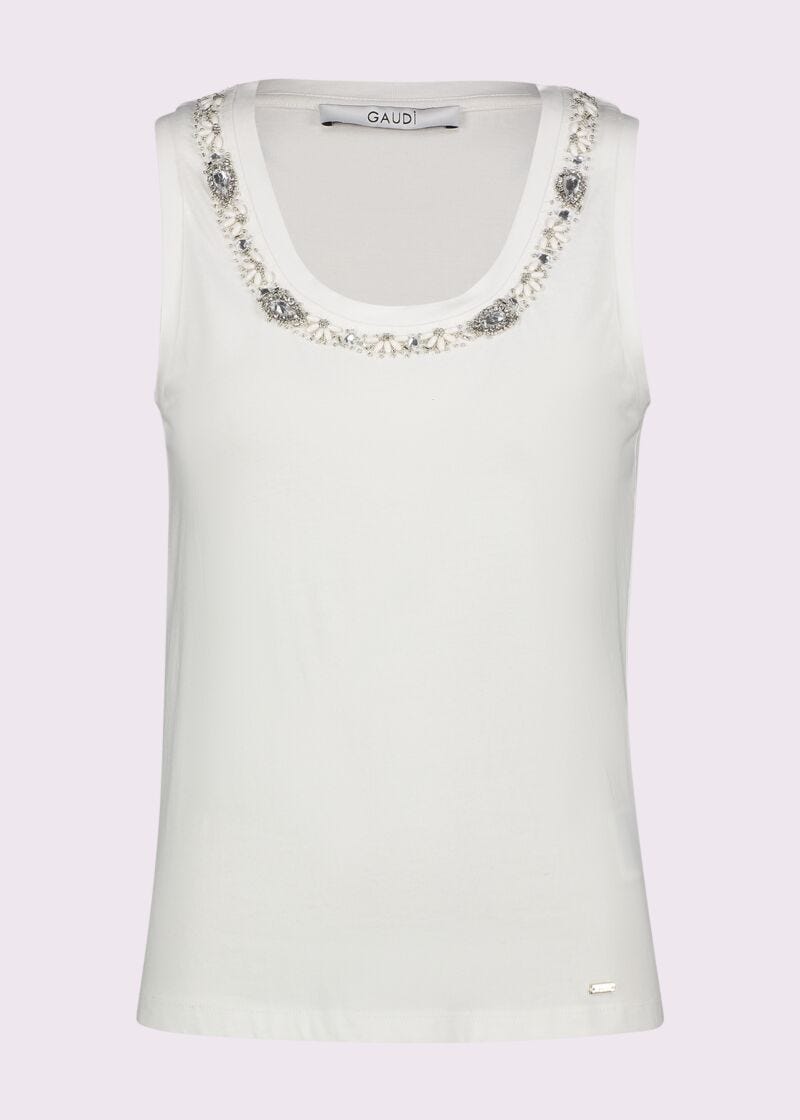 Women's white cotton top