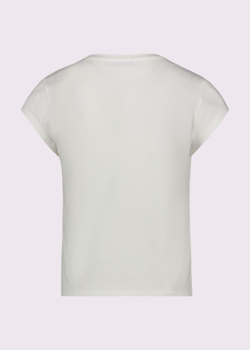 Women's white cotton T-shirt