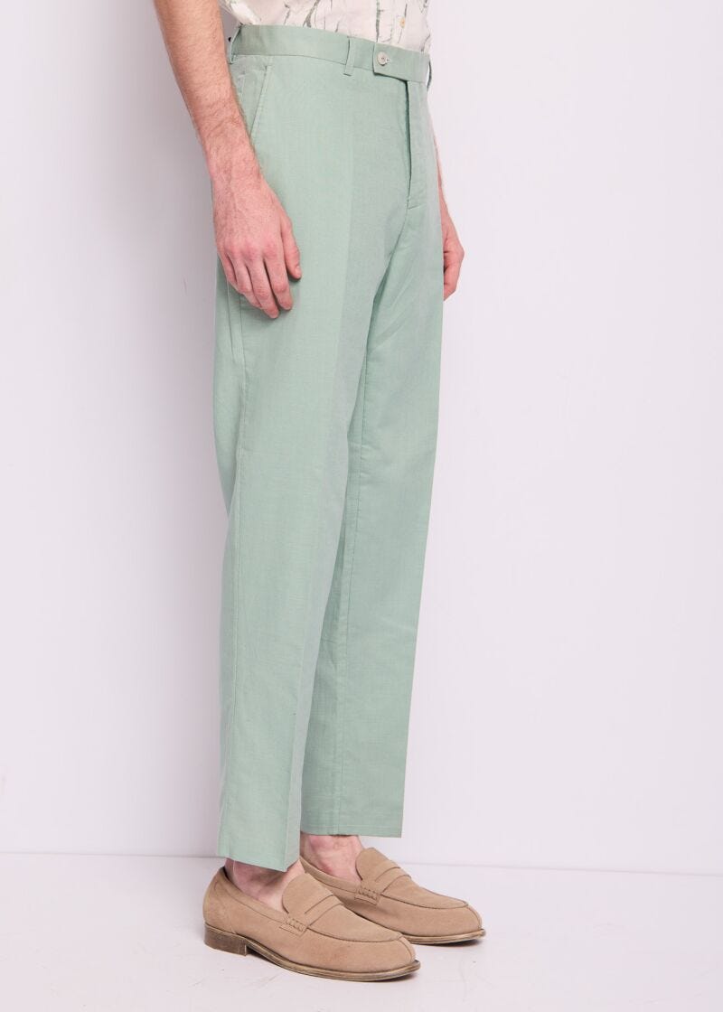 Traje de lino y algodón para hombre
