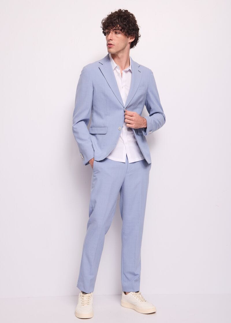 Completo da uomo azzurro