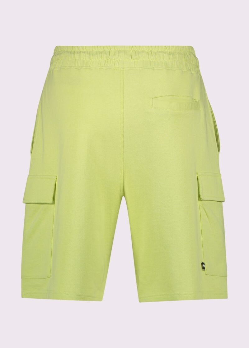 Bermuda giallo in felpa di cotone