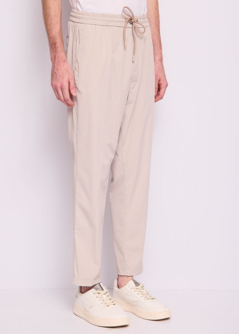 Grey nylon trousers