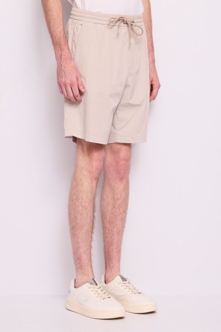 Shorts grigio in nylon