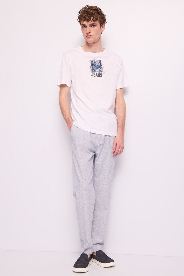 Men’s linen and cotton trousers