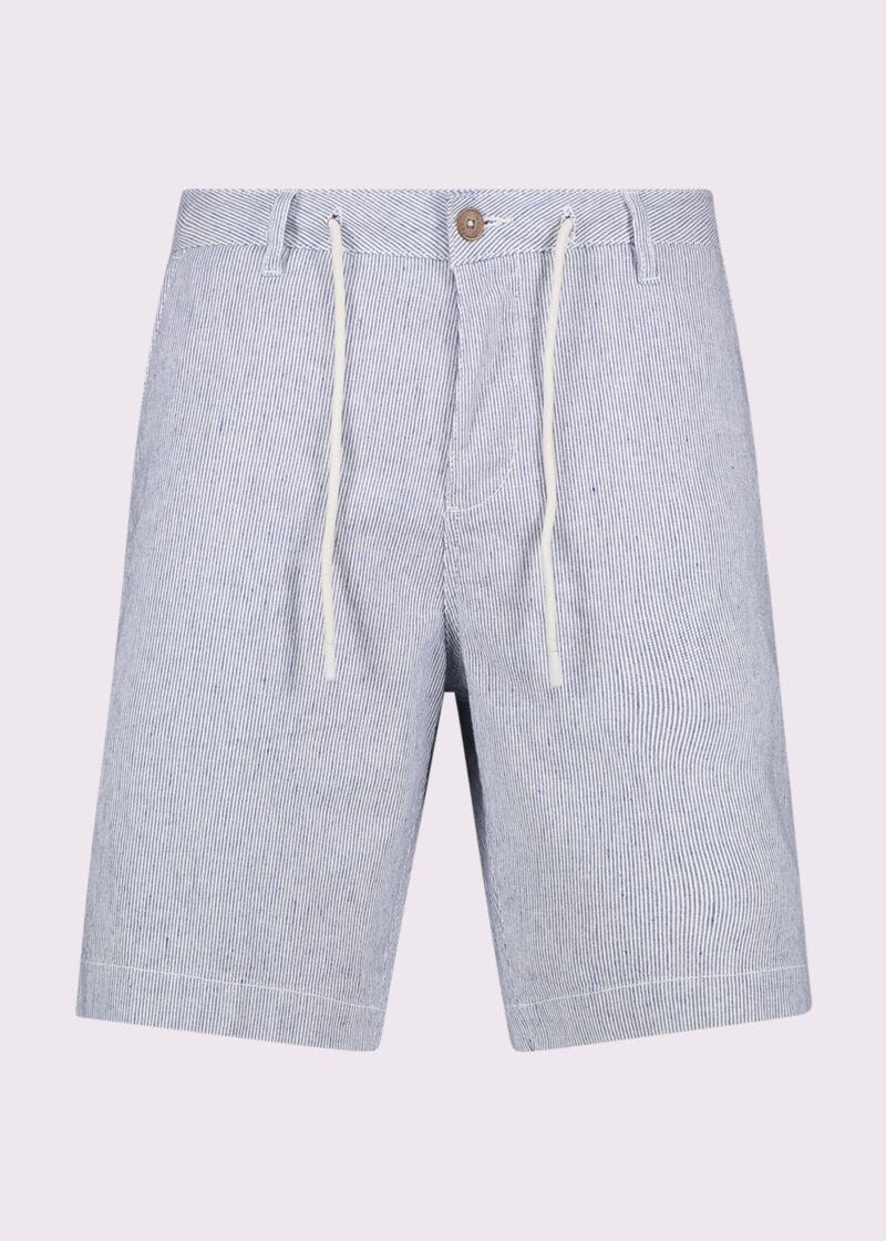 Shorts da uomo in lino e cotone