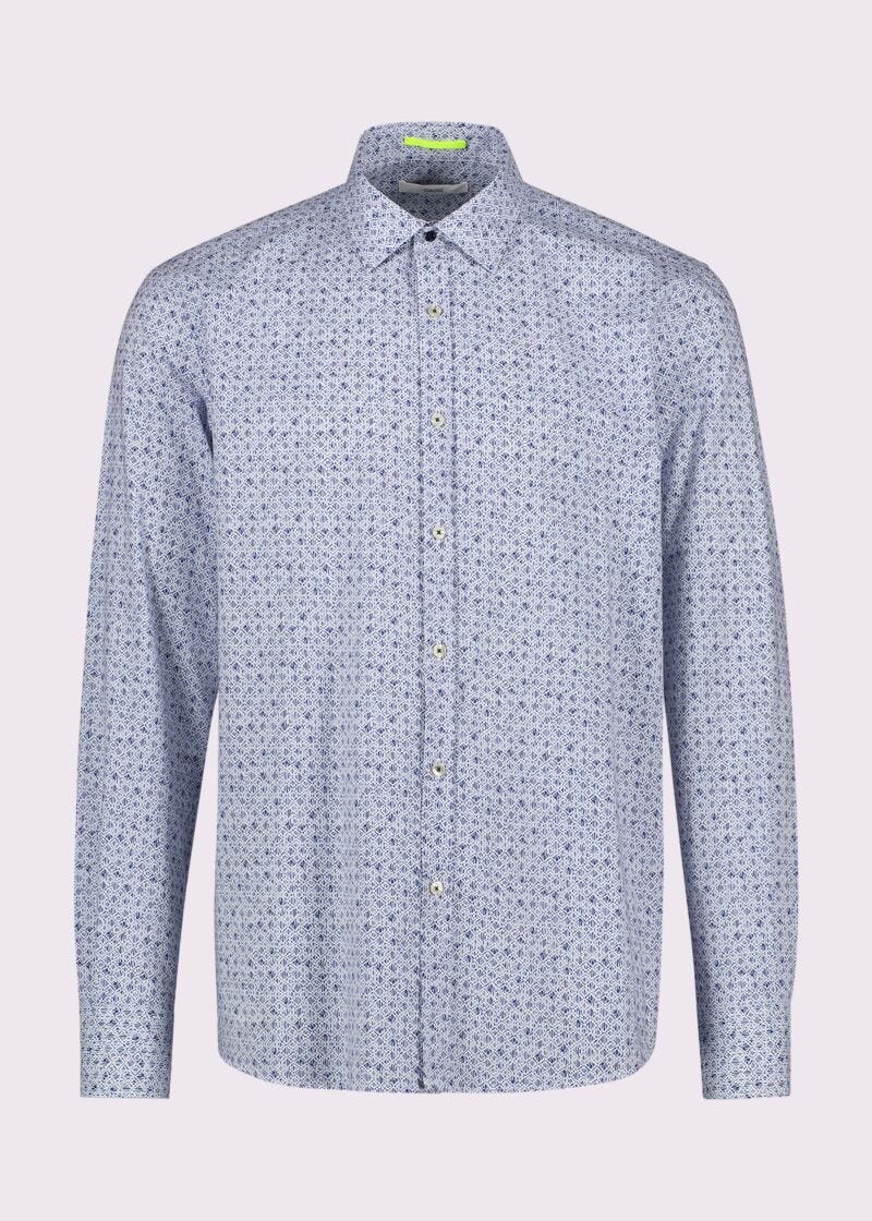 Camicia da uomo in cotone stampato