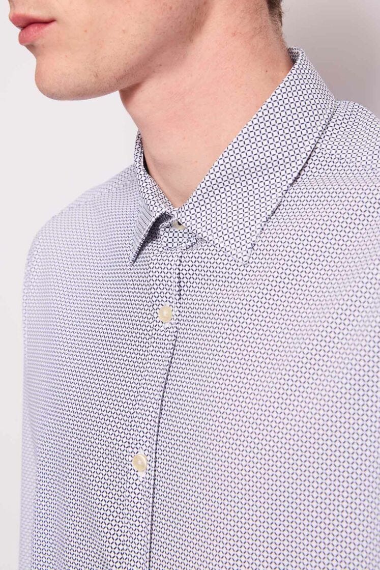 Men's printed nylon shirt