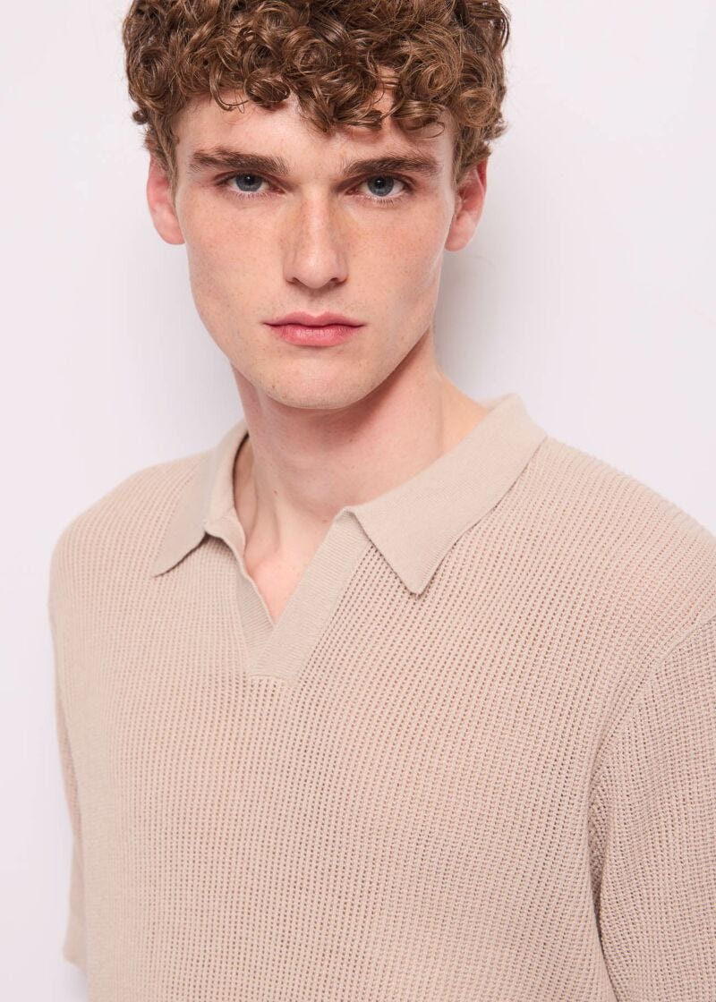 Polo da uomo in maglia di cotone