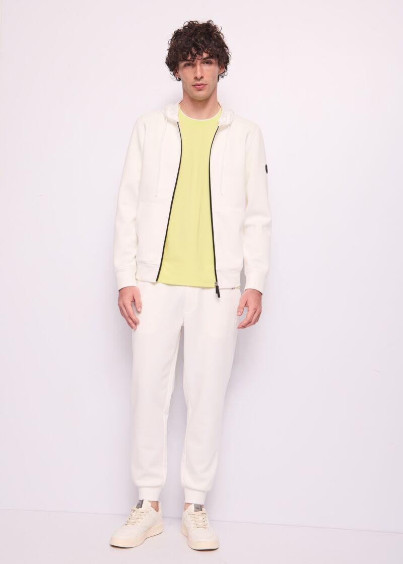 T-shirt jaune en piqué pour homme