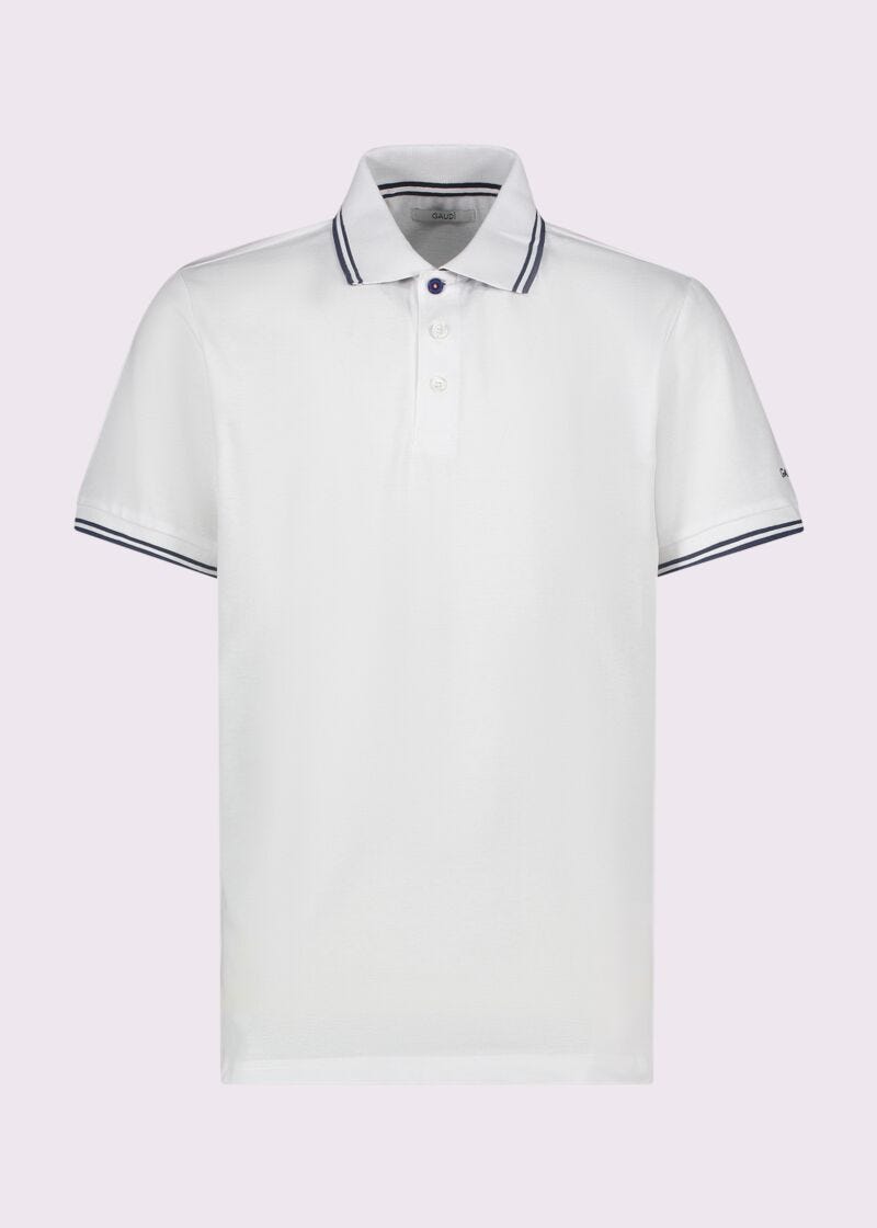 Polo bianca da uomo in cotone