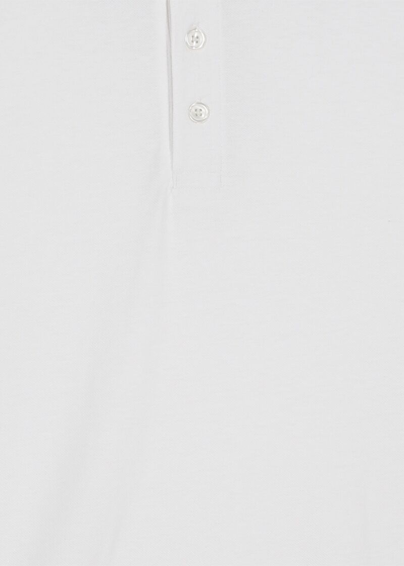 Polo bianca da uomo in cotone