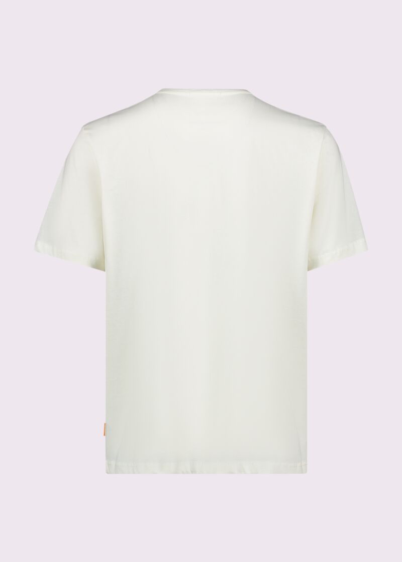 Camiseta blanca de algodón para hombre