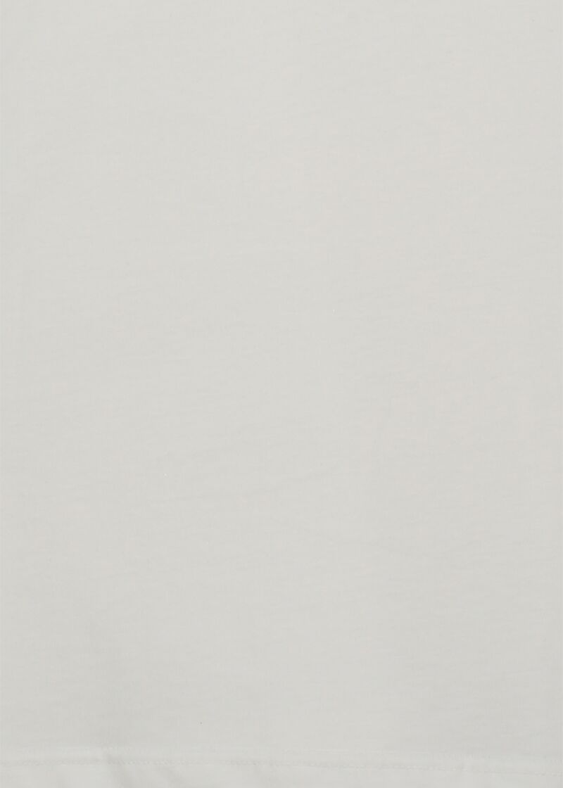 Camiseta blanca de algodón para hombre