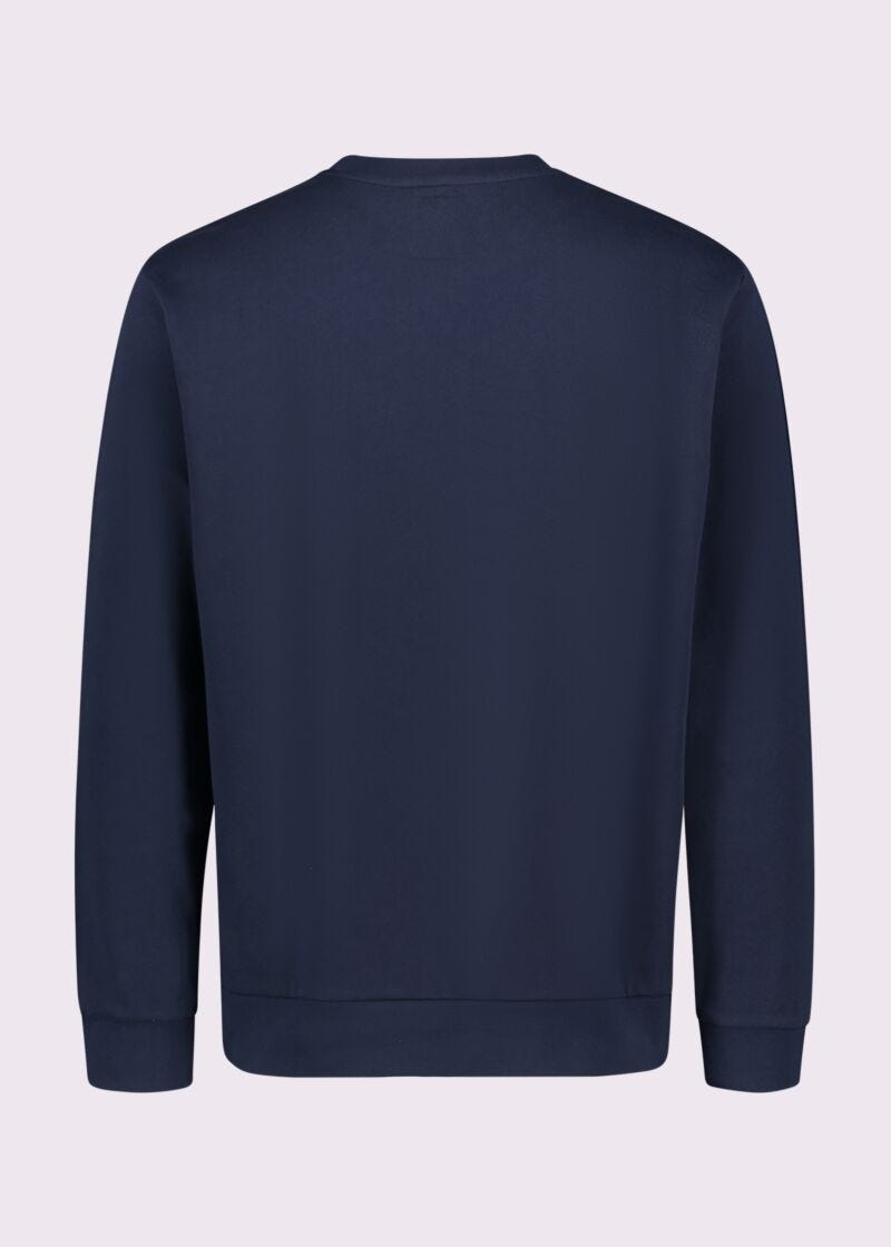 Sudadera azul de algodón para hombre