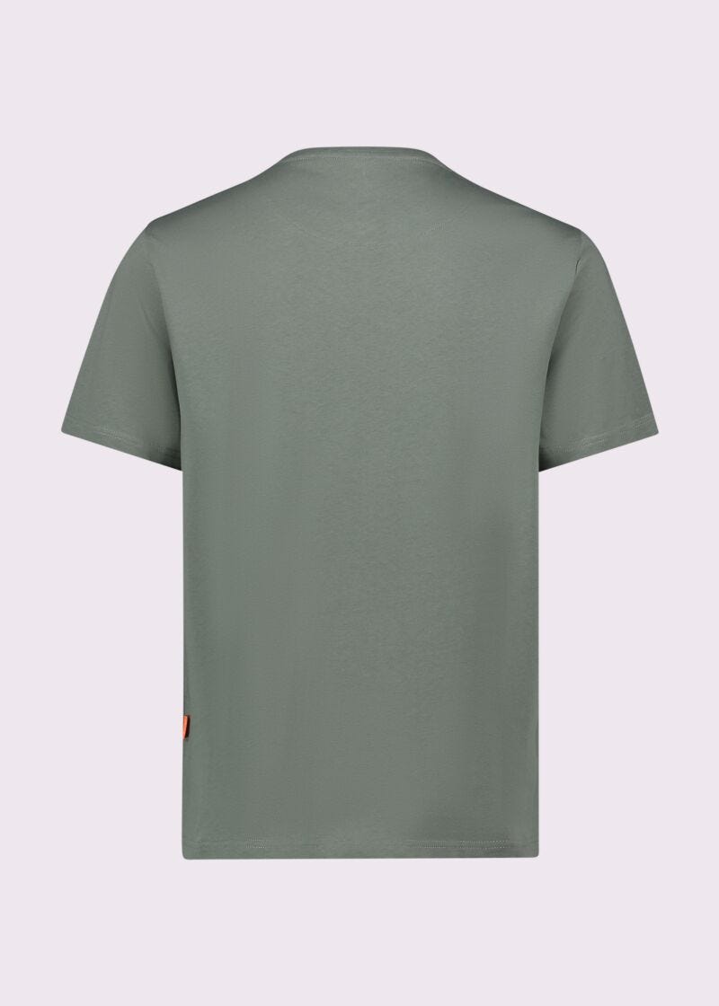 T-shirt vert en coton pour homme