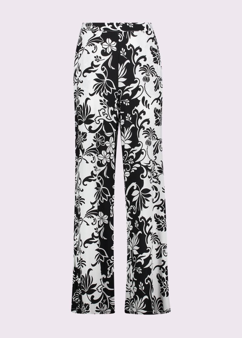 Pantalones de mujer de muselina estampada