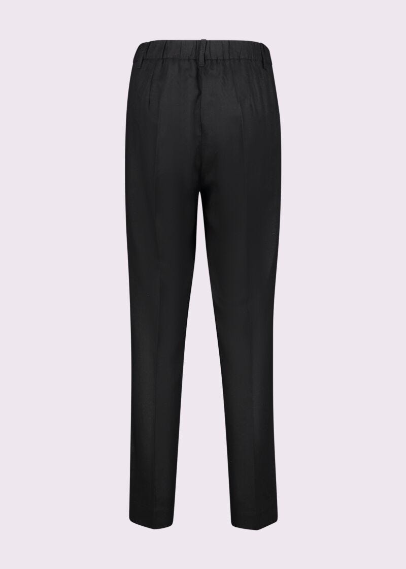 Pantalon noir en lin pour femme