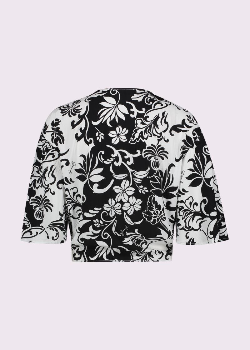 Blouse en mousseline imprimée pour femme