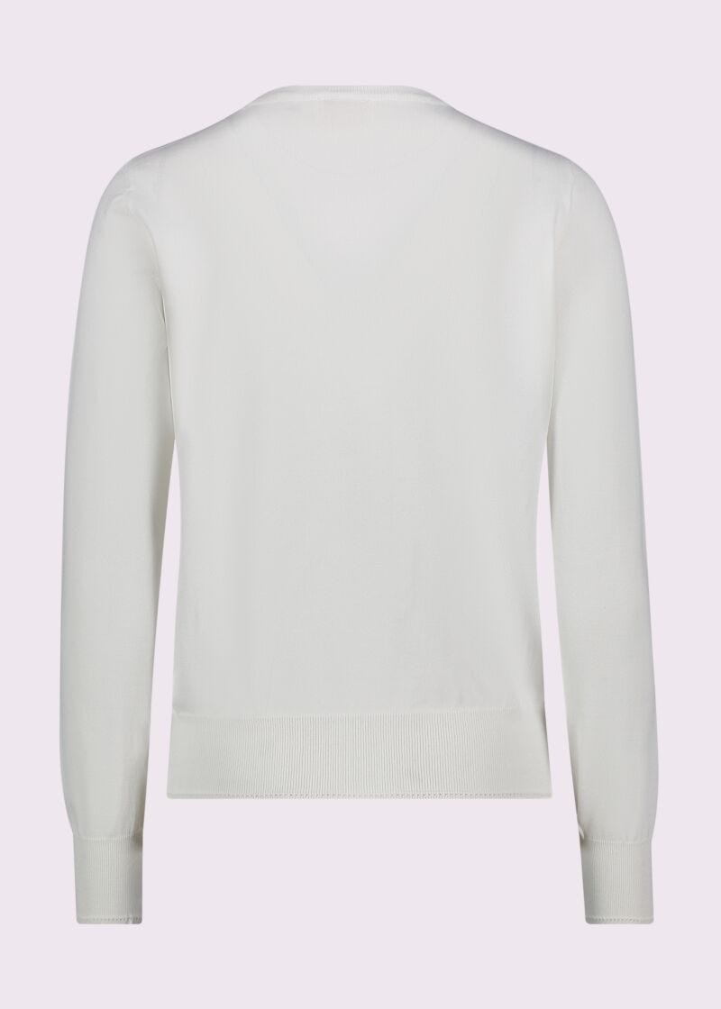 Women's white jumper with logo