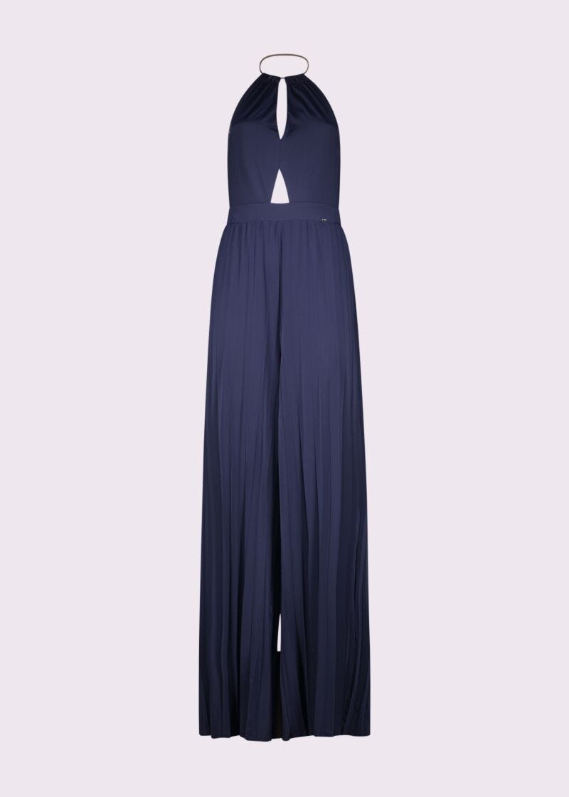 Combinaison bleue en jersey pour femme