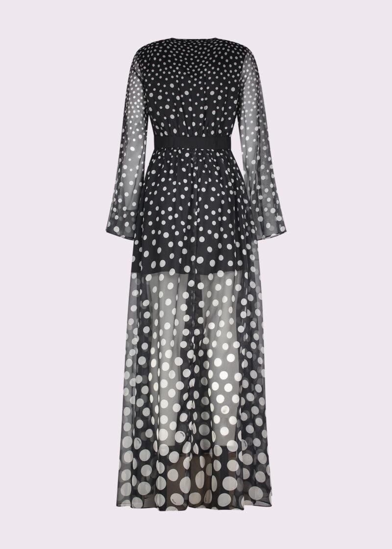 Women's printed chiffon dress