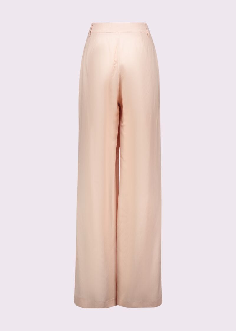 Women's linen-blend trousers