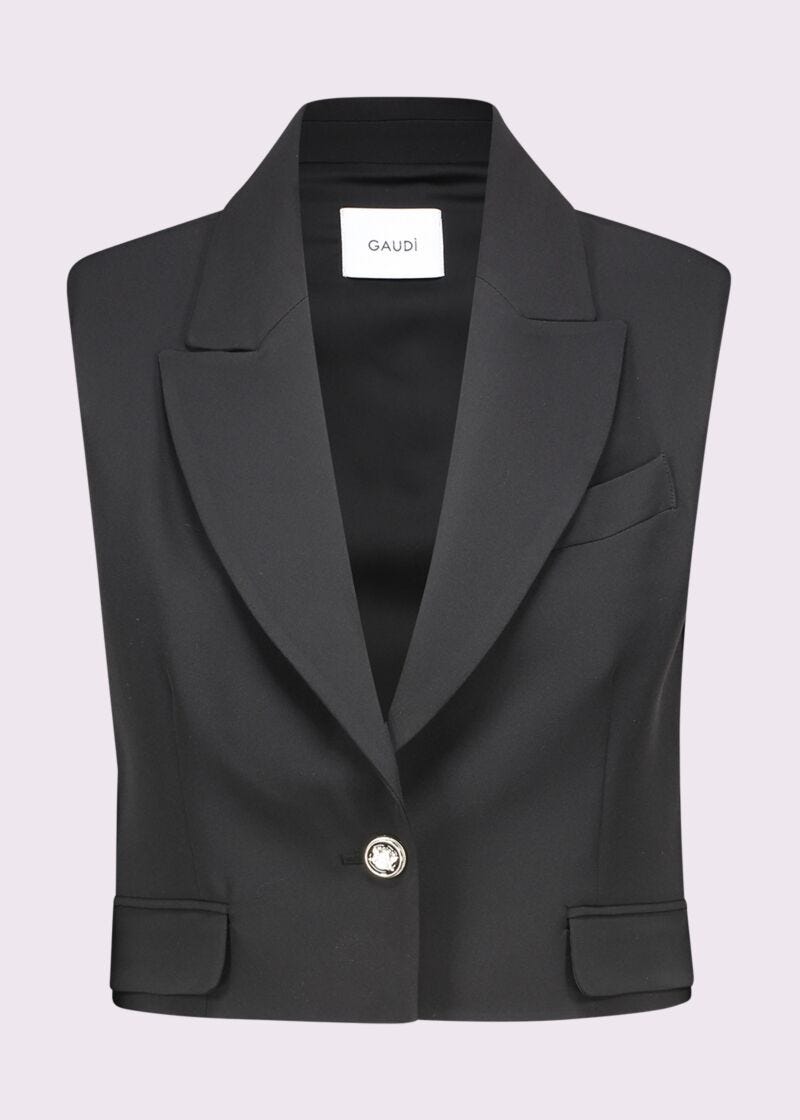 Gilet noir pour femme