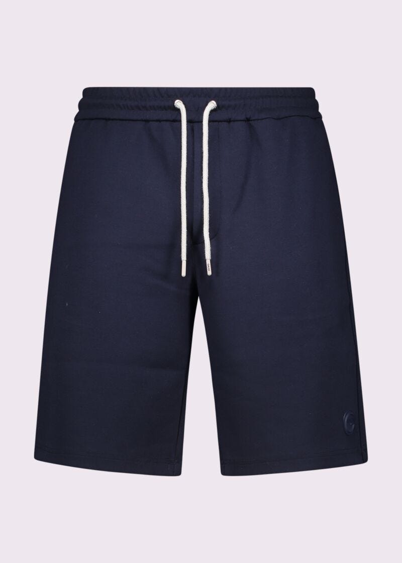 Bermuda blu in felpa