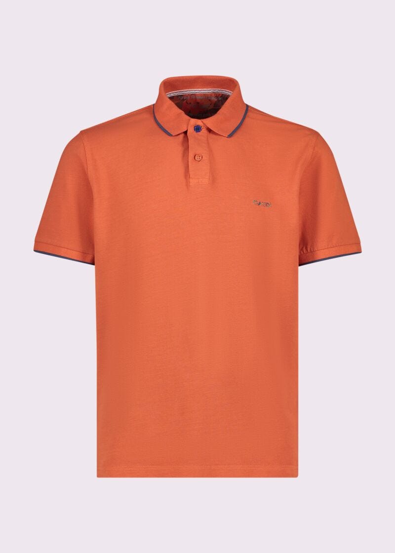 Polo rossa da uomo in cotone