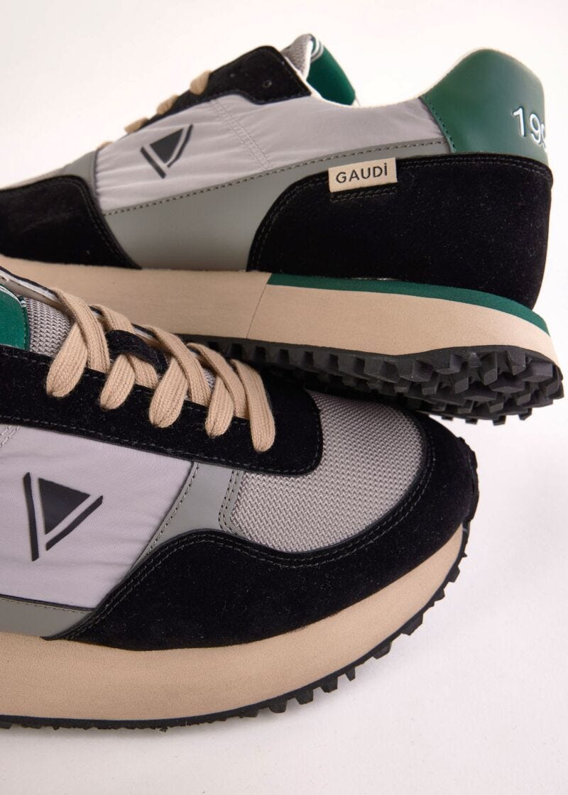 Baskets de running en nylon et matière synthétique