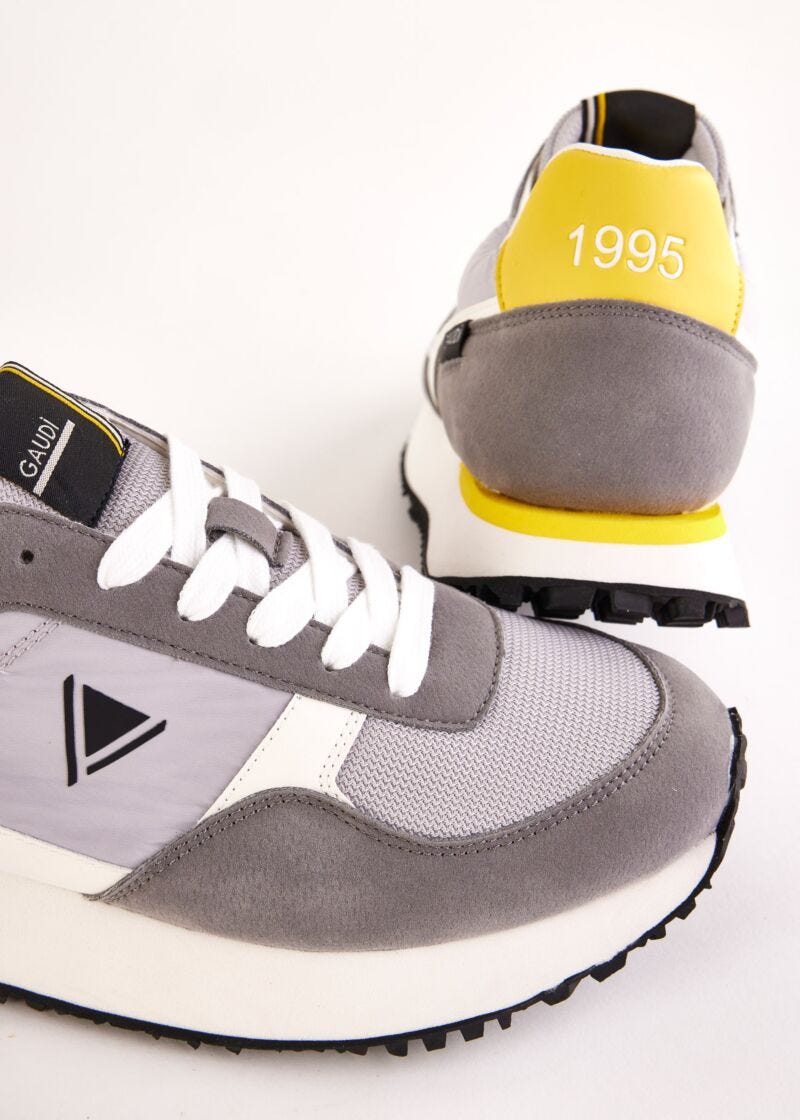 Baskets de running en nylon et matière synthétique