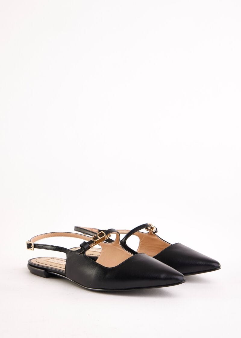 Escarpins noirs en cuir