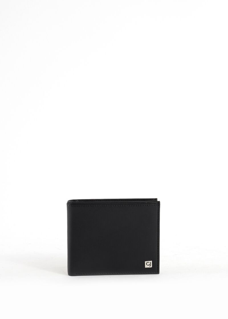 Black leather wallet