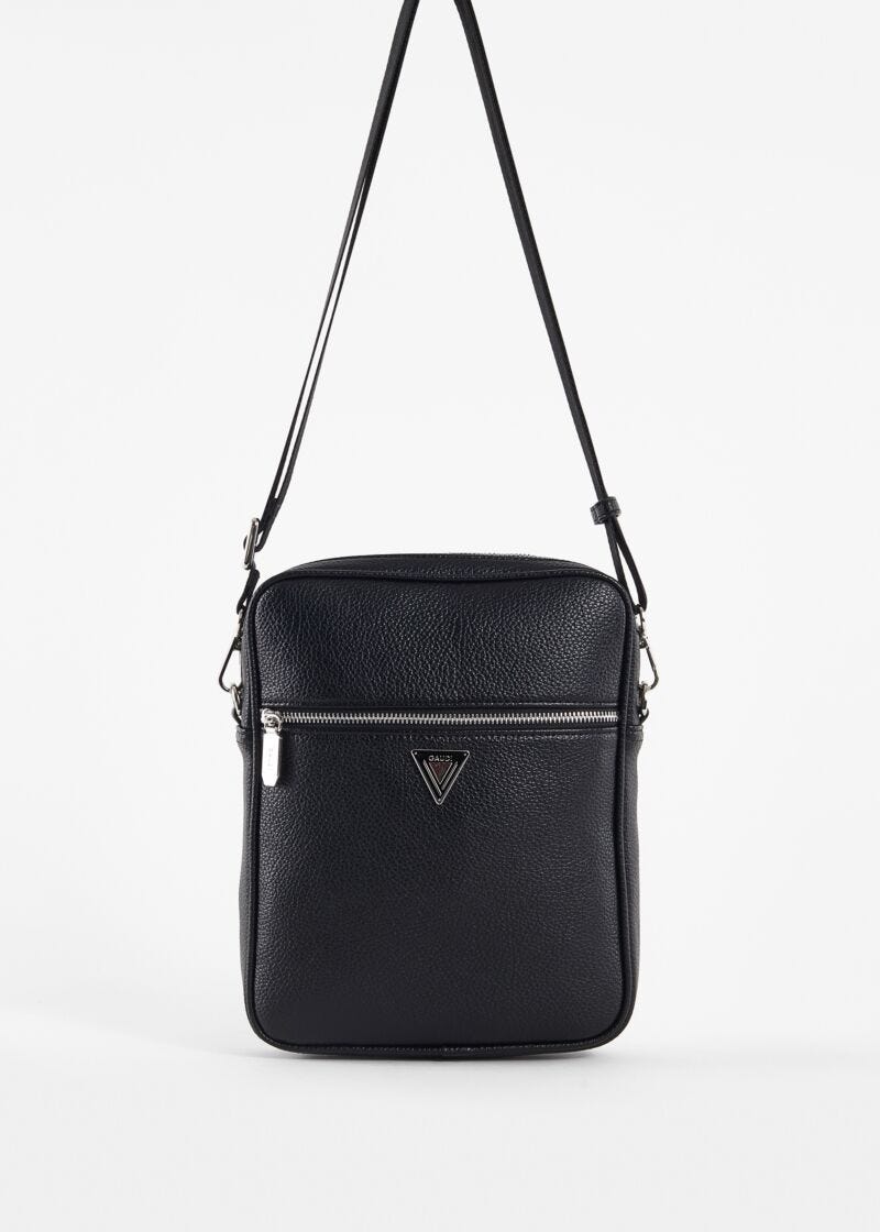 Black faux-leather iPad bag | Shop Online | Gaudì
