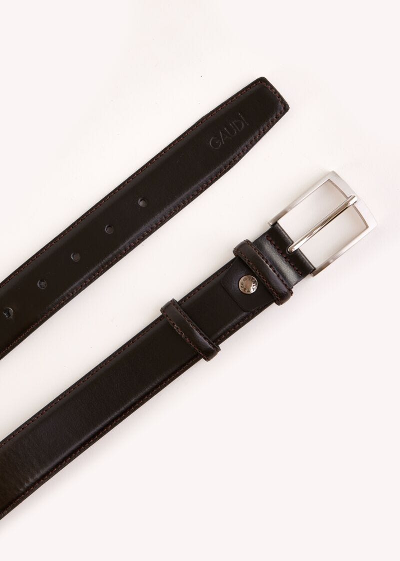 Ceinture marron en cuir