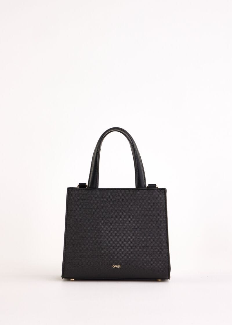 Sac à main noir avec logo