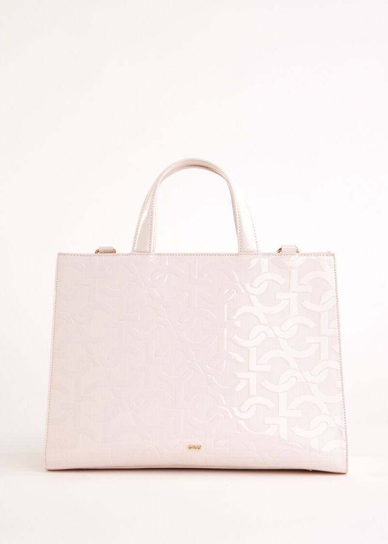 Sac à main blanc avec logo