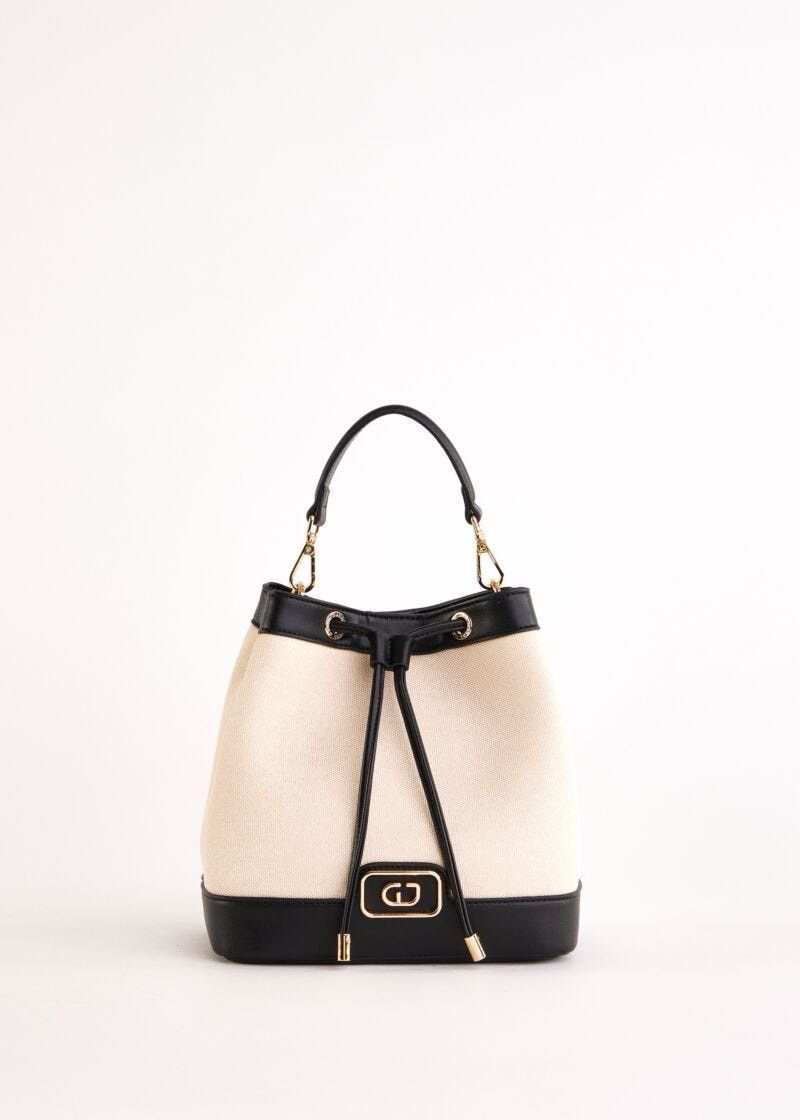 Bolso blanco tipo saco