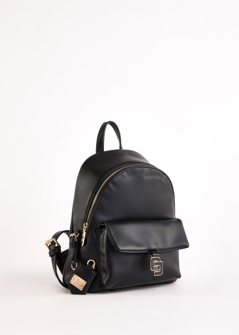 Sac à dos noir en matière synthétique