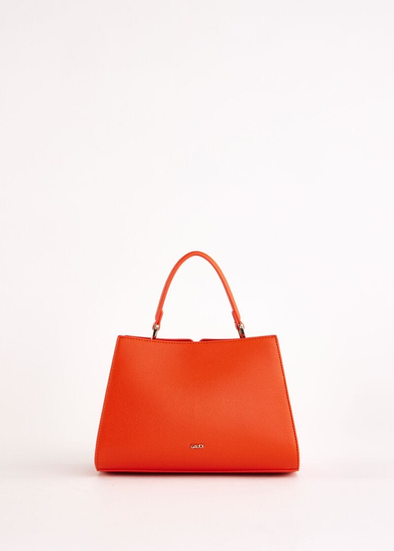 Orange top handle bag