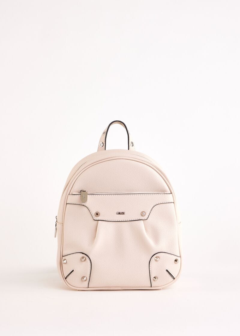 Sac à dos blanc avec clous