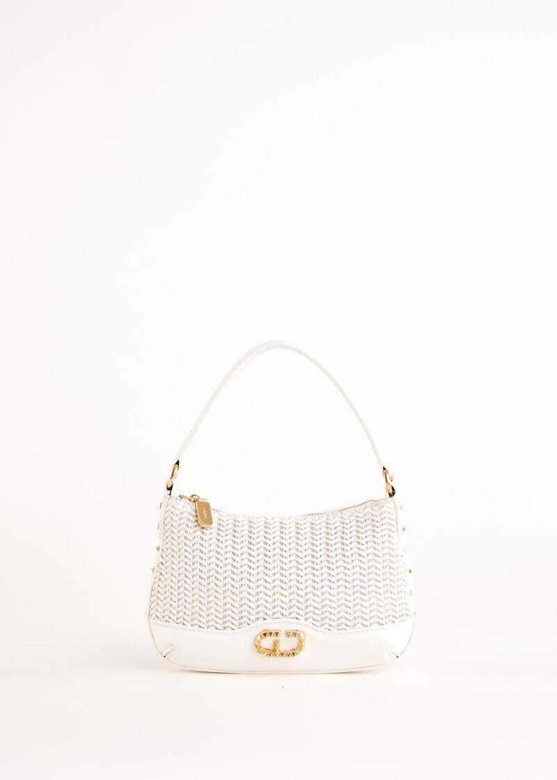 Sac porté épaule blanc avec bandoulière