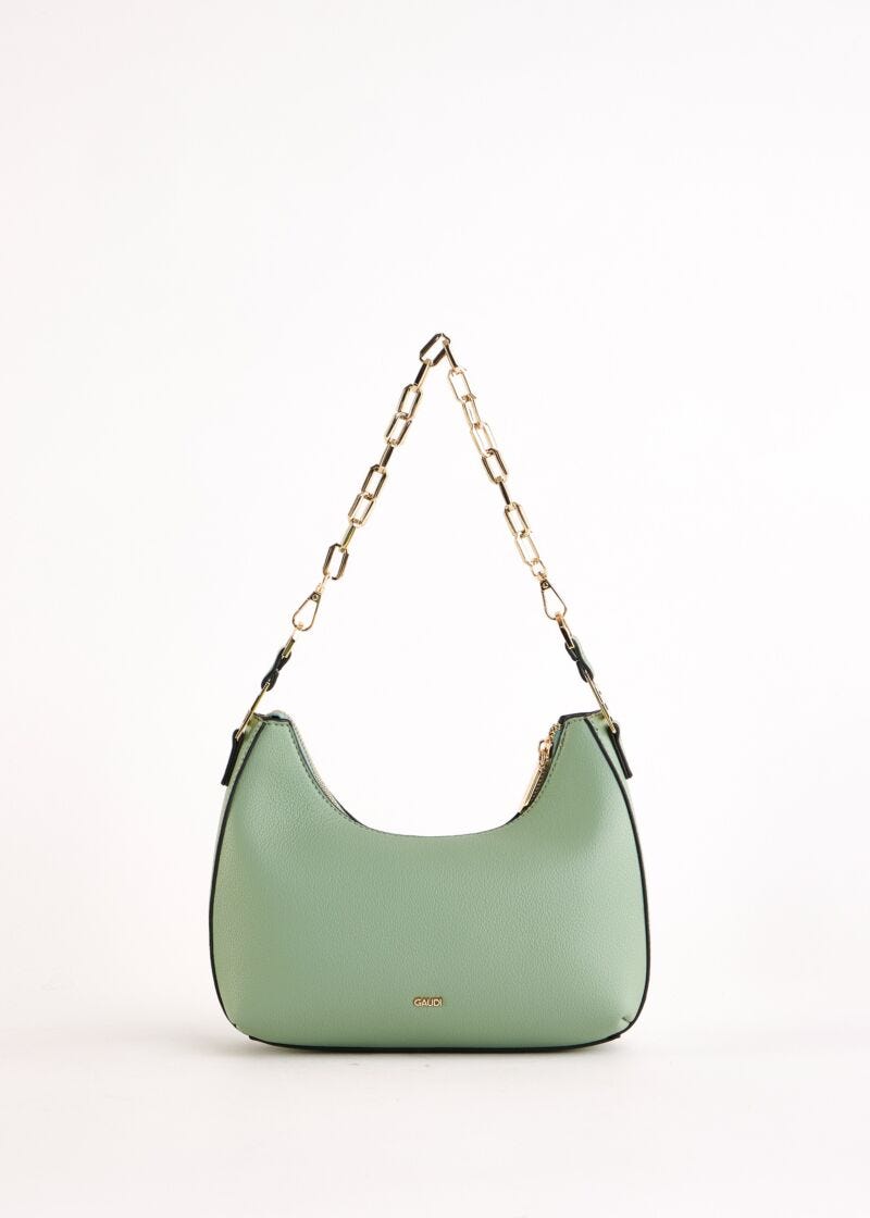 Borsa a spalla verde con tracolla