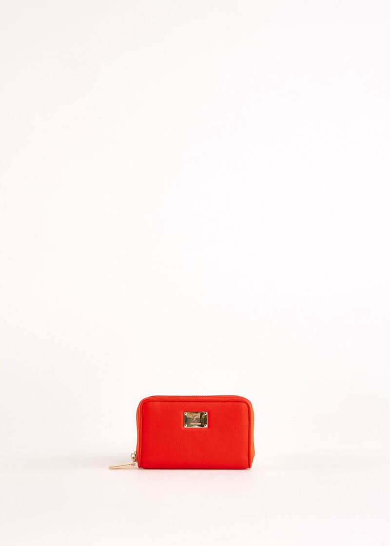 Mini zip-around wallet